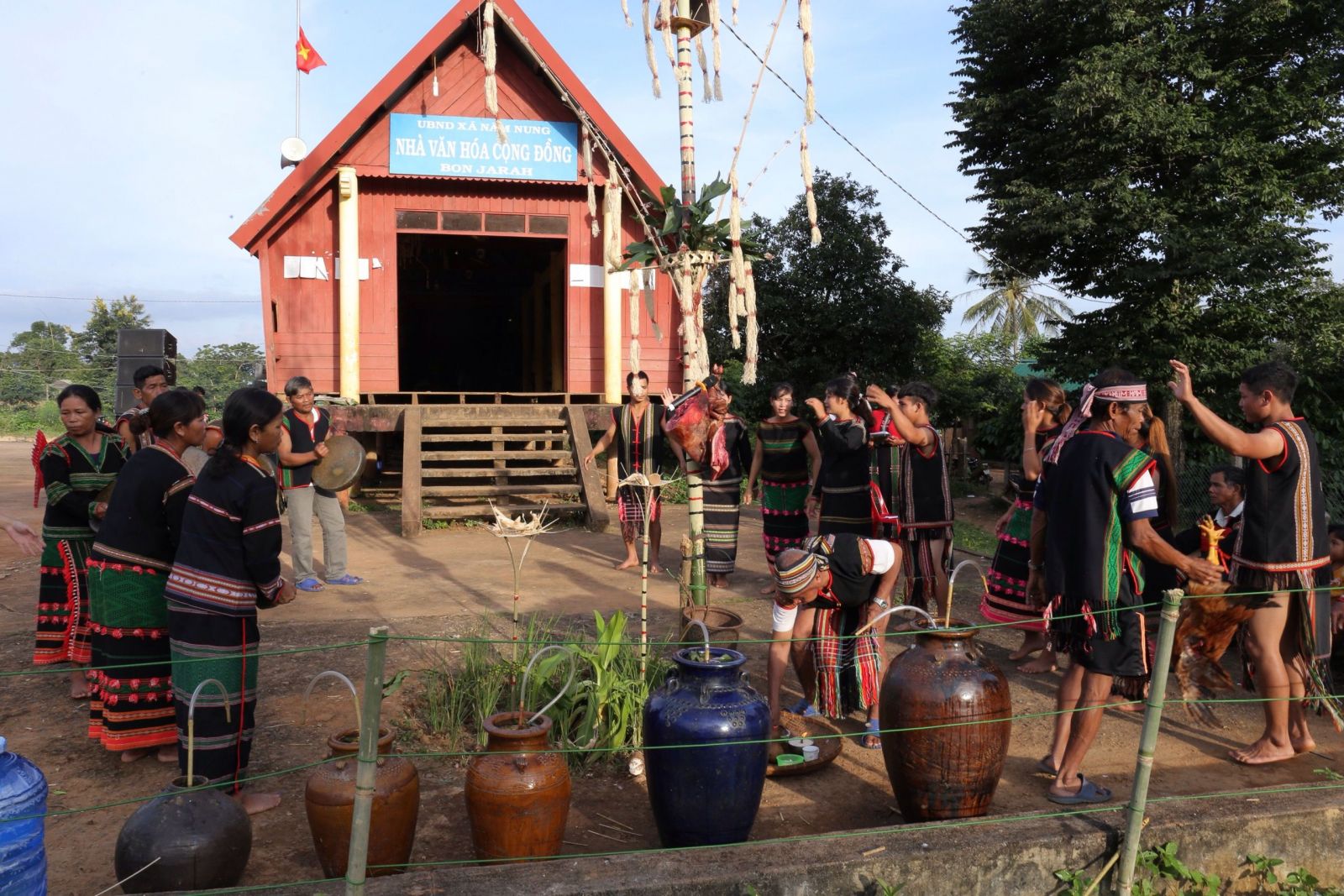 Lễ hội mừng lúa mới của cộng đồng người M'Nông tại xã Nâm Nung