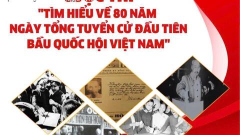 Cuộc thi "Tìm hiểu về 80 năm Ngày Tổng tuyển cử đầu tiên bầu Quốc hội Việt Nam"